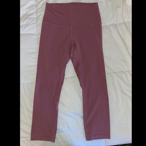 Lululemon Pink Cropped Align Leggings